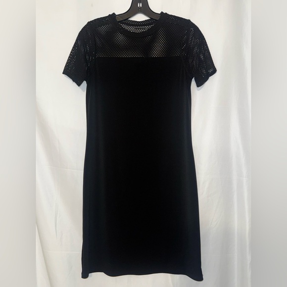 michael kors mesh dress Michael Michael Kors Floral Mesh Flounce Women's Dress : LG